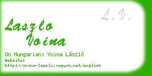 laszlo voina business card